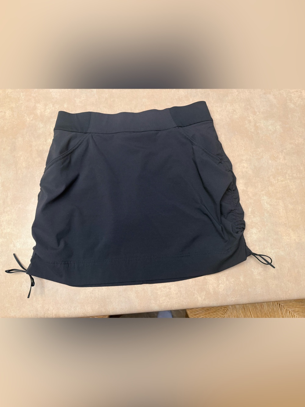 Columbia Black Active Skort with Side Drawstring
